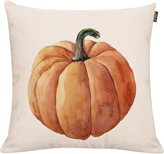 Amazon Com Gtext Fall Pumpkin Throw Pillow Cover Autumn Decor