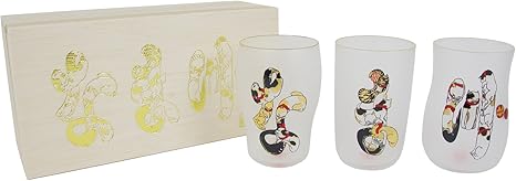 Amazon アデリア タンブラー 江戸猫ぐらす なまずグラス3個セット 日本製 S 6219 タンブラーグラス オンライン通販