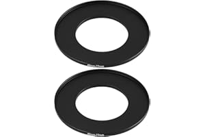 SING F LTD 2Pcs 46-77mm Camera Filter Adapter Step-Up Adapter Compatible with Nikon Compatible with Canon