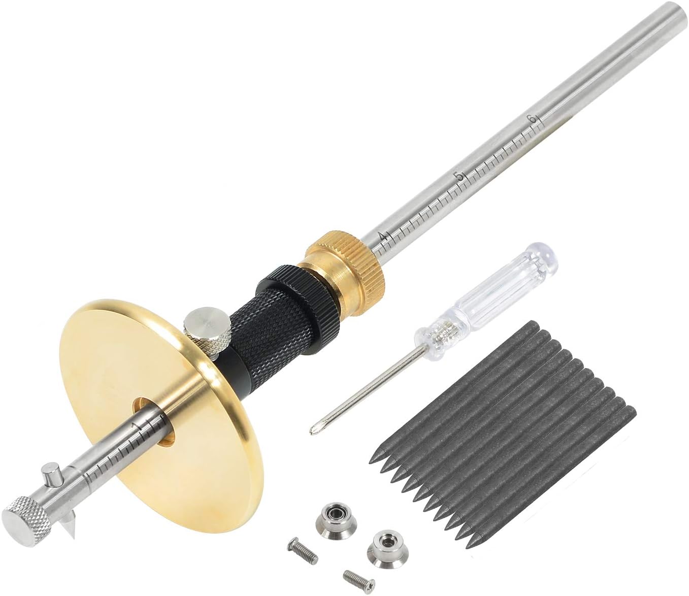 Newkiton Wheel Marking Gauge Plus with Micro Adjust Function, 1 Bearing