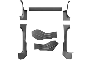 LUCKEASY 7PCS for Tesla Model 3 Highland 2026 2025 2024 Front Rear Door Threshold Strip Center Console Lower 2nd Row Seat Lower Protector Anti-dust Pads TPE for Tesla Model 3 Accessories Black