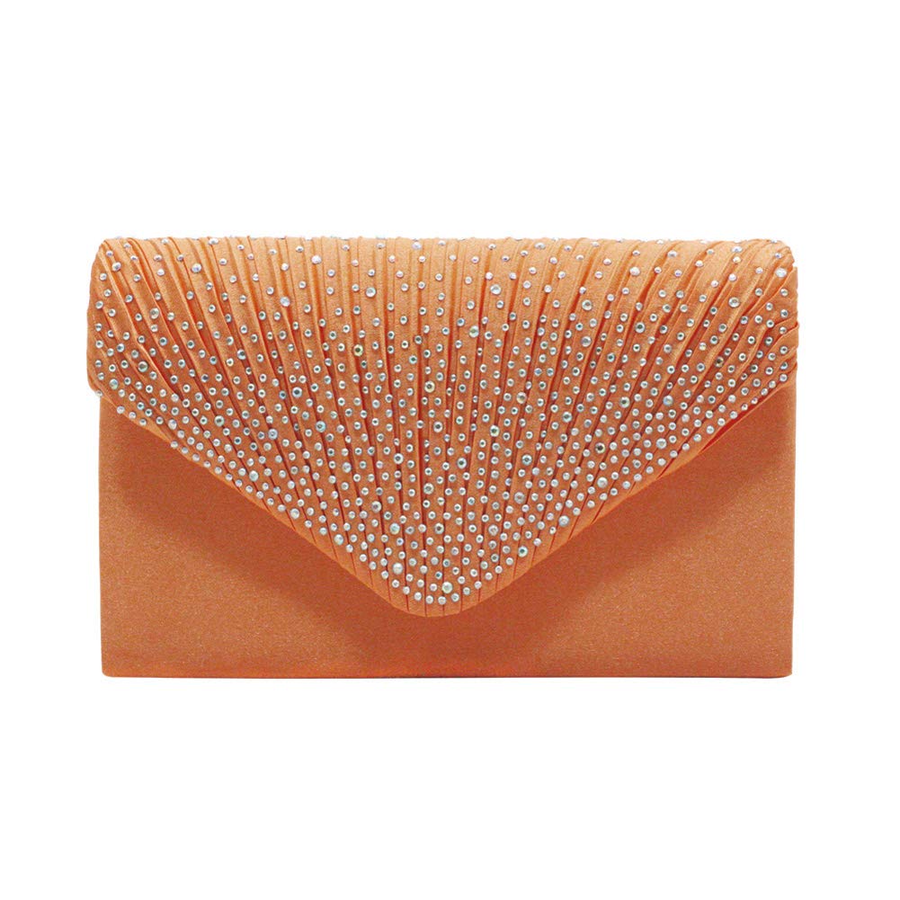 Dreneco Ladies Diamond Envelope Clutch Bag Evening Party/Bridal Wedding/Hand Bag