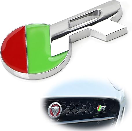 Amazon Ijdmtoy 1 合金メタルrモデルフロントグリル装飾エンブレム 取り付けブラケット金具付き ジャガーに最適 エンブレム 車 バイク