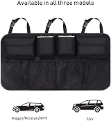 URAQT Car Boot Organiser Waterproof Kick Mats SUV Backseat Organizer view 5