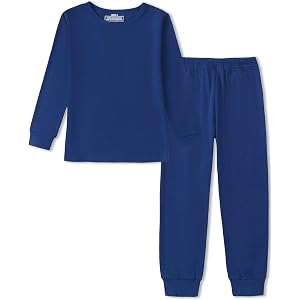 Mikrdoo Girls Boys Pajamas Snug Fit Cotton Sleepwear for Kids 4-14Y | Kids Pajamas Long Sleeve Breathable Soft Cotton Blend C