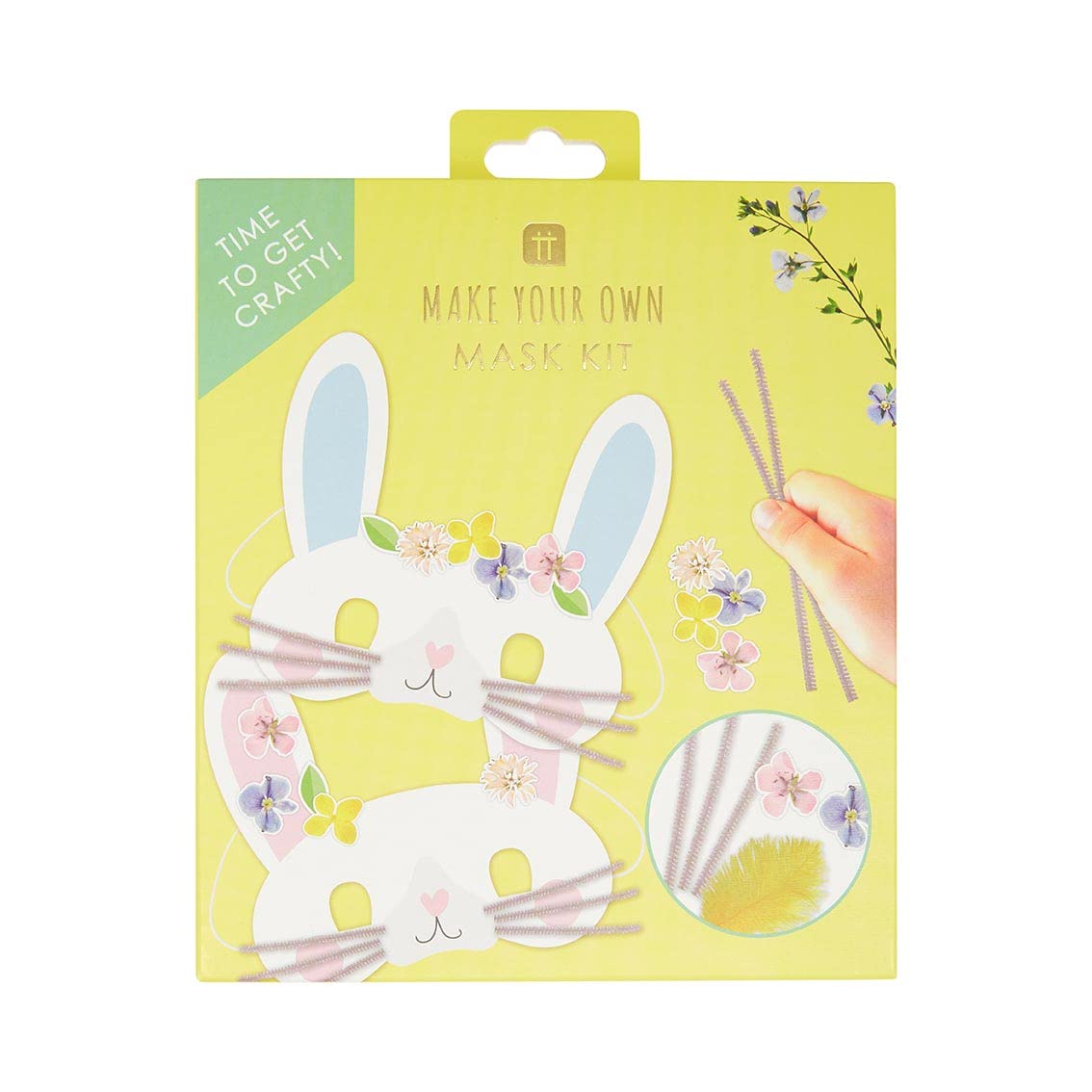 Talking Tables Easter Mask Making Craft Kit for Kids-Pack of 6 | Children Art Supplies, Fun Activities, Decorate for an Egg Hunt, Parade, Creative Gift, TSBUNNY-Masks