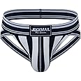 JOCKMAIL Mens Jockstrap Underwear Wide Belt Athletic Supporter Mens Thongs Sport Underwear Jock Strap