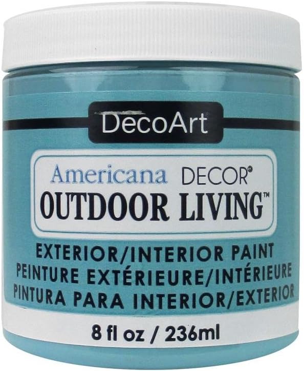 DecoArt 8ozTurquoiseSky Americana Outdoor Living 8oz Turquoise Sky