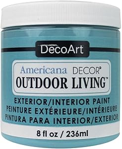 DecoArt 8ozTurquoiseSky Americana Outdoor Living 8oz Turquoise Sky