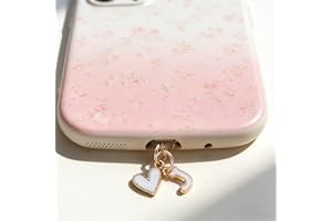 26 Letters Heart Charms Metal Type C Dust Plug, Universal Phone Charging Port Dust Cover for Cell Phones, E-Readers & Tablets