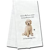 E&S Pets 711-134 Goldendoodle Kitchen Towel, Off-white
