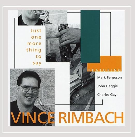 Cd vince rimbach just One more thing to say (625989153624)