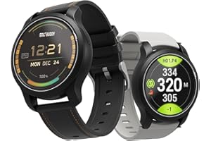 GOLFBUDDY Aim W12 Golf GPS Watch, Premium Full Color Touchscreen, Preloaded with 40,000 Worldwide Courses, Hole Preview, Gree