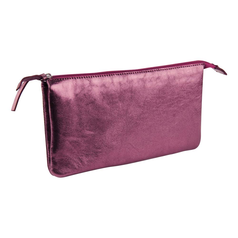 Clairefontaine Cuirisé Pencil Cases, 22 cm, Red (Ciliegia)