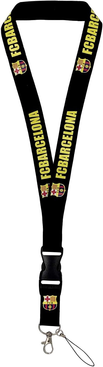VKOTOUNY FC Football Club Fan Lanyard Key Chain Use for Mobile Phone/Business ID/Badge Card ect for Barcelona Fans : Sports & Outdoors
