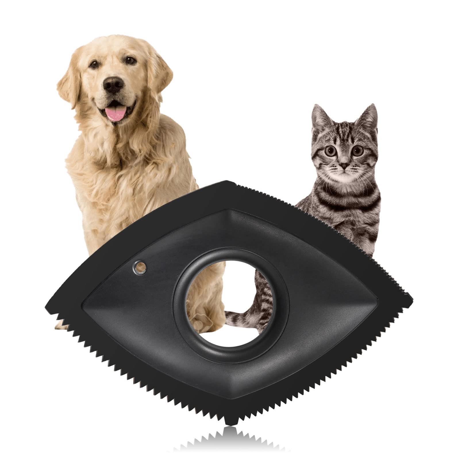 Pet Hair Remover for Dog Hair and Cat Hair, Dog Hair Remover, Cat Hair Remover for Home and Car, Fur Removal Brush for Sofa, Bed and Carpet, Quick and Easy to Remove (Black)