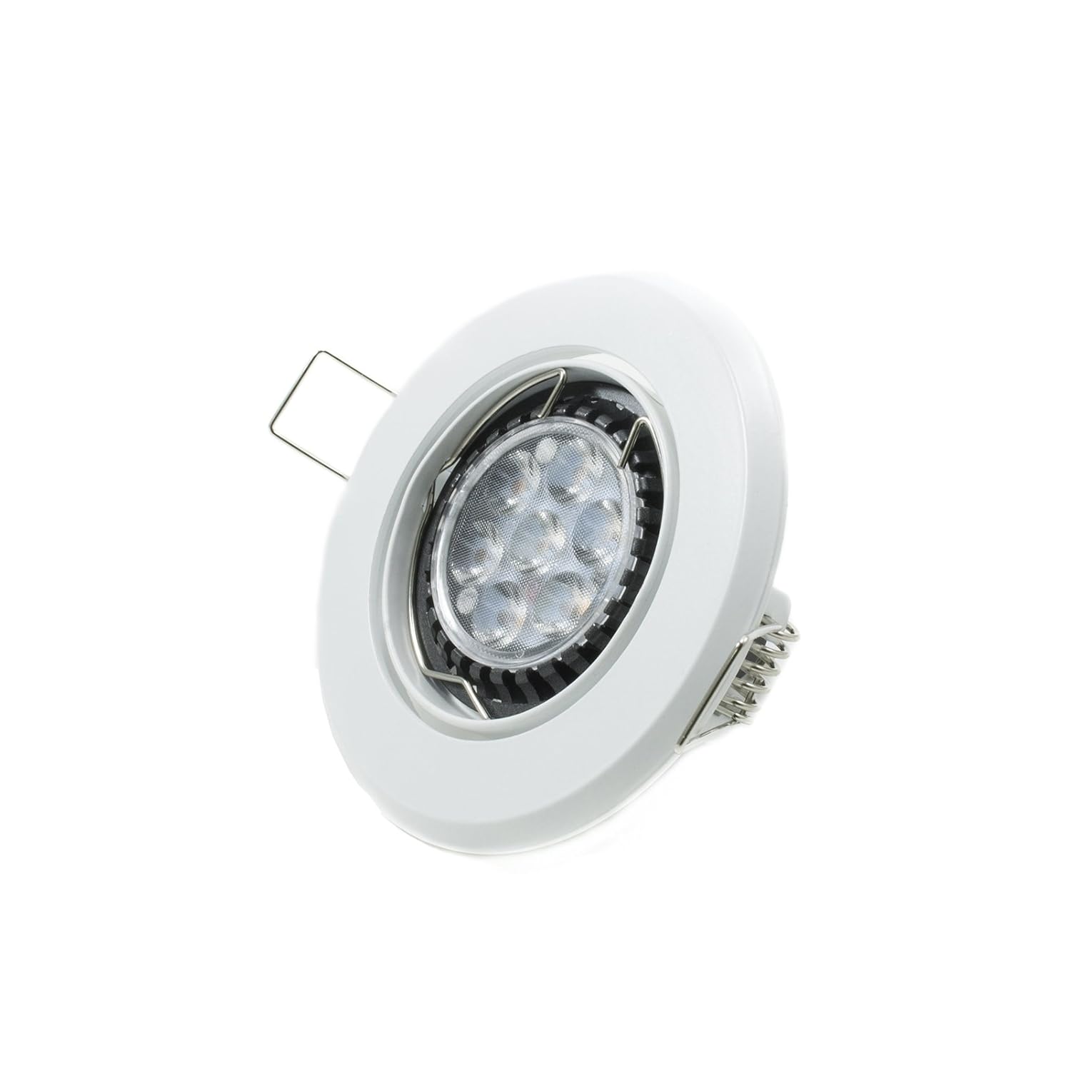 Strahler LED 7 W eingebaut Rund Ring schwenkbar GU10 Streulicht Weiß 75 ...