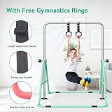 FBSPORT Gymnastics Bar Folding Horizontal Bar for Kids Adjustable Height view 2
