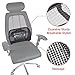 SERMICLE Back Support,Vekey Lumbar Support Back Cushion Seat Cushion Elastic Band Mesh Breathable Comfortable Adjustable for All Types Car Seat Office Chair (PP Fiber Mesh, New Package)