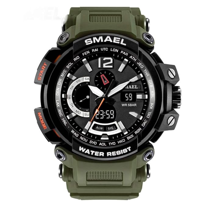 SMAEL S-Shock LED Digital Waterproof Wrist Watch for Men