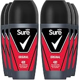 Sure Original Antiperspirant Roll On 50ml Pack of 6 48H Protection Men view 1