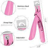 MelodySusie Nail Clippers Tip Cutters for Acrylic False Nails Pink Small view 4