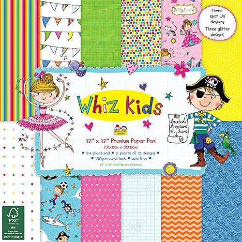 Whiz Kids Decoupage FSC 12"x12" Paper Pad