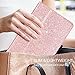 Samsung Galaxy Tab E 8.0 Case, DUEDUE Sparkly Glitter Shockproof Slim PU Leather Flip Folio Stand Cover Full Body Protective Smart Cases for Galaxy Tab E Tablet 8.0 inch, Rose Gold