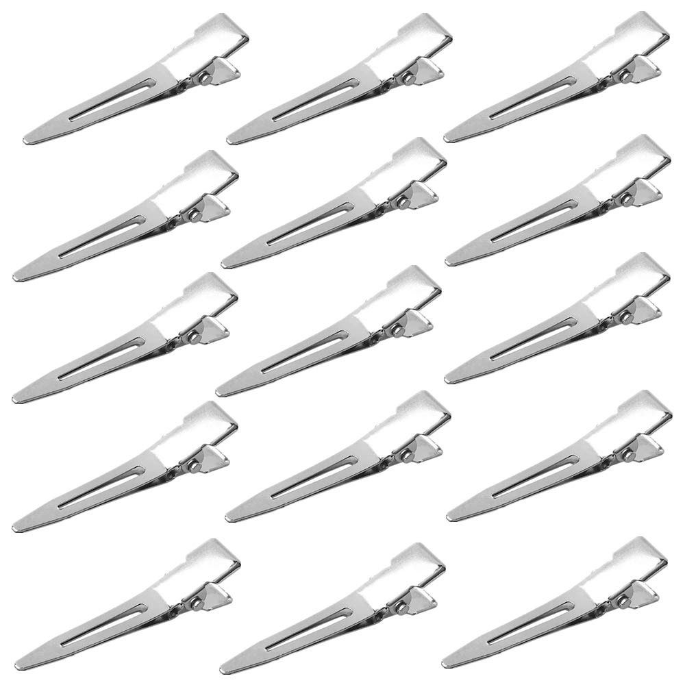 70 Pcs Curl Clips Alligator Hair Clips Duck Bill Metal Hair Clip Single Prong Curl Clip for Salon Women Girls DIY Accessories