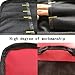 WILNARA 37 Pockets Tool Roll Pouch Bag -Waterproof Wrench Storage Roll Up Organizer Bag for Electrician and Garden (Red)