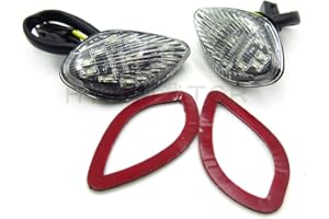 SMT-MOTO SMT- Clear Led Flush Mount Turn Signal Compatible With Honda Cbr 919 600 F3/F4/F4I 600Rr 1000Rr [B00RUE0W20]