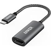 Anker USB C to HDMI Adapter (4K@60Hz), USB Type C to HDMI Cable Adapter | 4K HDMI for MacBook Pro, MacBook Air, iPad Pro, Pixelbook, XPS, Galaxy, and More(Compatible with Thunderbolt 3 Ports)