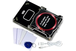 Jalzdieod Proxmark3 RFID Card Reader Writer, Proxmark3 Easy V5.0 Memory IC ID Card Copier, with Integrated Antenna Decryptor