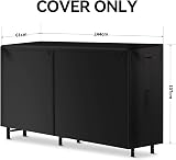 Amagabeli 8ft Firewood Log Rack Cover Heavy Duty Waterproof 600D Fabric view 2