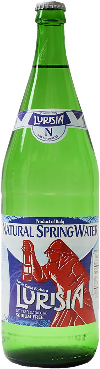 Lurisia Still (Non-Sparkling) Natural Spring Mineral Water, 16.9 fl oz (20 Glass Bottles)