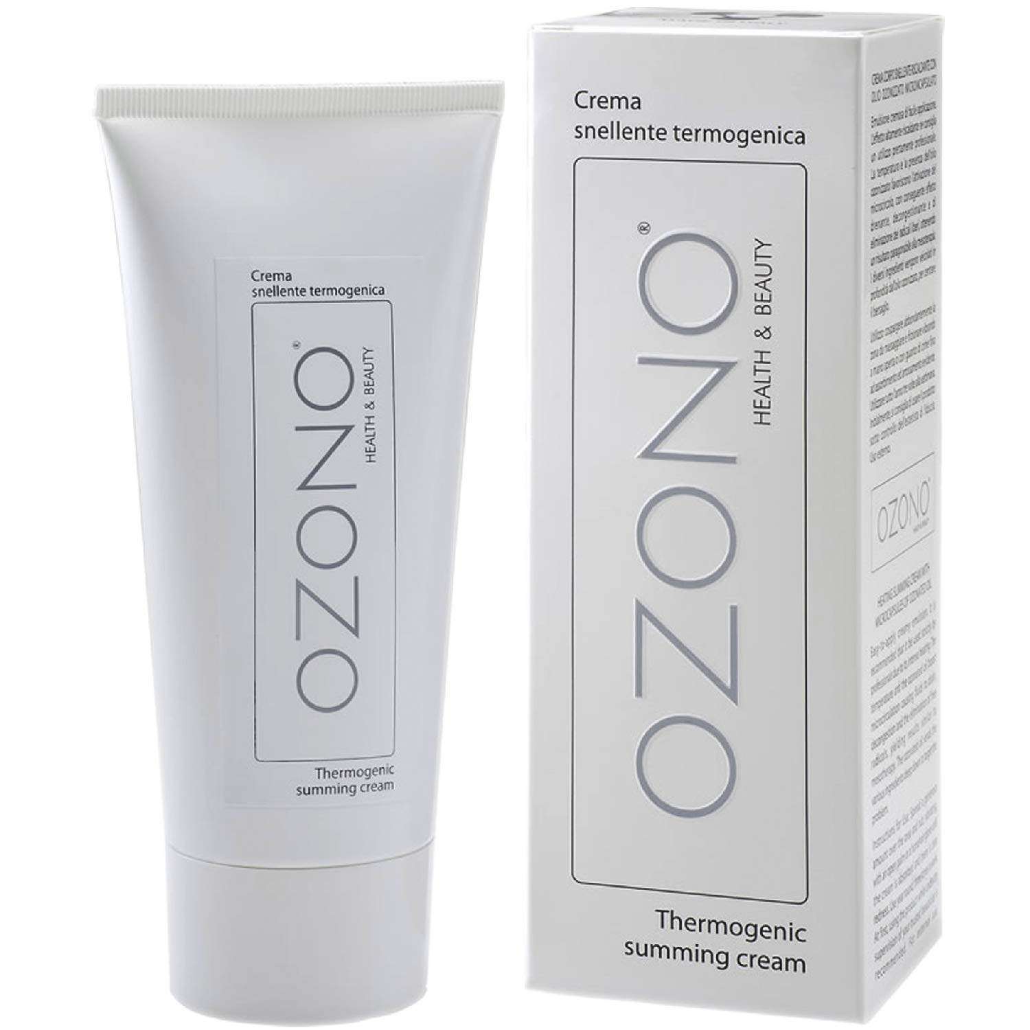 OZONO H&B Thermogenic Body Cream - Professional Treatment - Ozonized Oil Natural Nourishing Extracts - Antibacterial - Biostimulant - Slimming (200 ML)