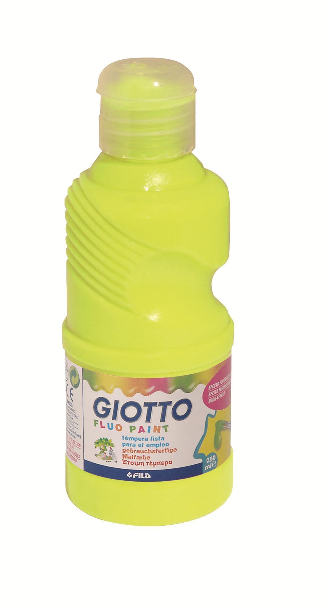 GIOTTO FLUO PAINT 250ML YELLOW 531101