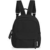 AdiStylinno Women’s Small Backpack, Ladies Lightweight Corduroy Backpack, Casual Multi Compartments Travel Daypack Purse (Black)