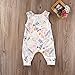 Baby Girl Sleeveless Sweet Floral Jumpers Rompers Bodysuit Playsuit Outfits (12-18 Month)