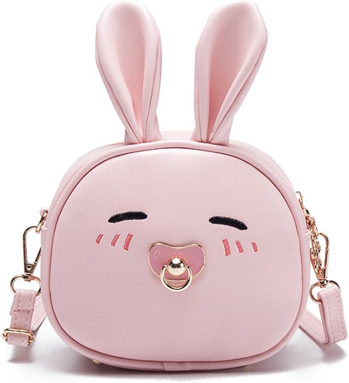 Kipten Little Girl Cute Backpack Cartoon Rabbit Messenger Bag PU Mini Wallet Shoulder Bag