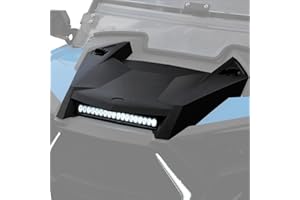 A & UTV PRO Turbo Hood Scoop with LED Spot Light for Polaris RZR XP 1000 19-23, Hood Scoop with LED Auxiliary Light kit for XP 1000/ XP4 1000/ XP 4 TURBO/TURBO S/Turbo S 4 2019-2023