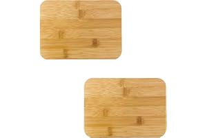 SECOAT Wooden Food Storage Lids for Pyrex 7210-PC 3-Cup Rectangular Storage Cover Lids Replacement for Pyrex Container 7210-PC Glass Bowls -2 Pack (Container not Included)