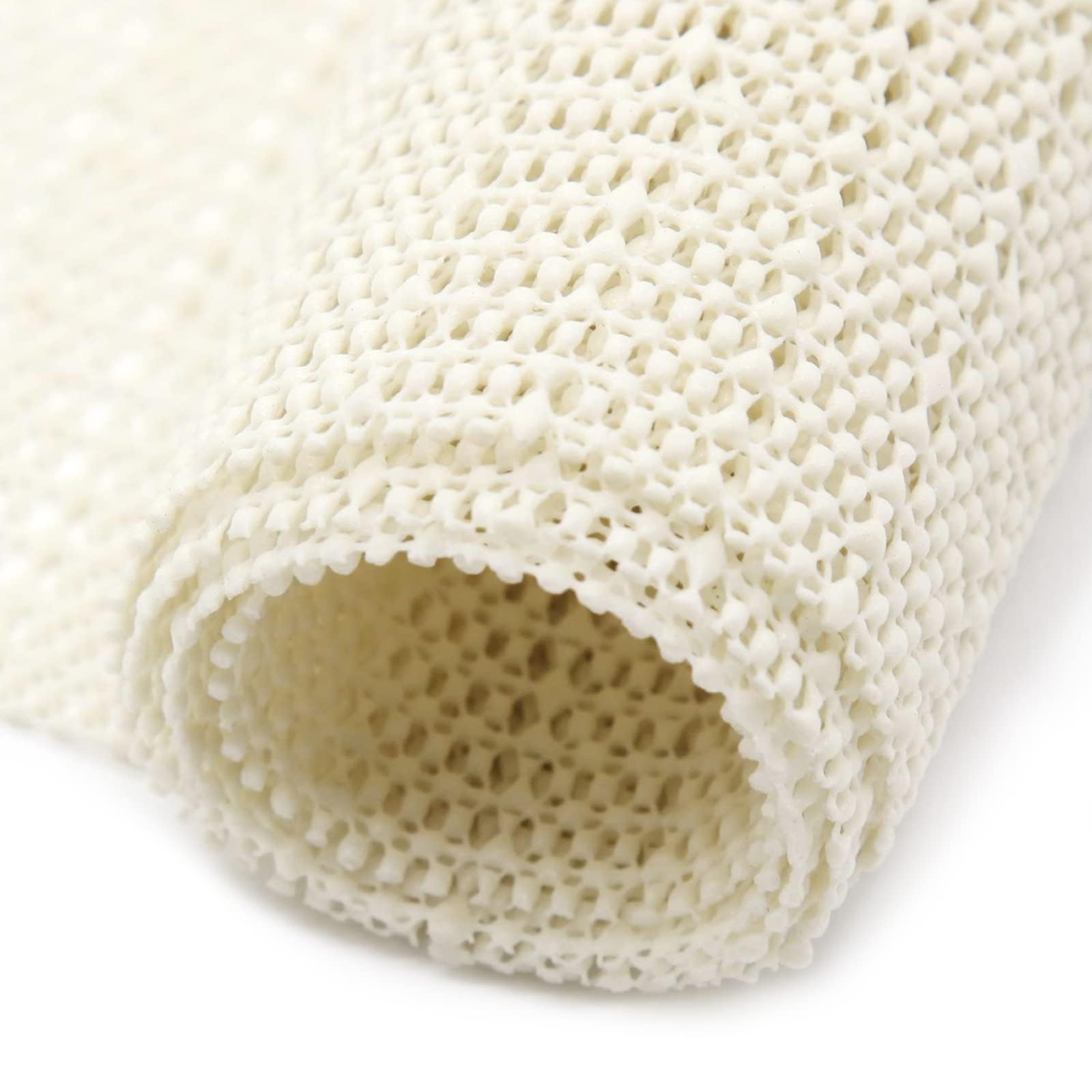 fowong Anti Slip Rug Underlay, 200 x 200cm PVC Rug Gripper - Multipurpose Large Non Slip Mat for Carpet Control, Ideal Gripper for Home, Office, Car, Pallet, Drawer Liners - White