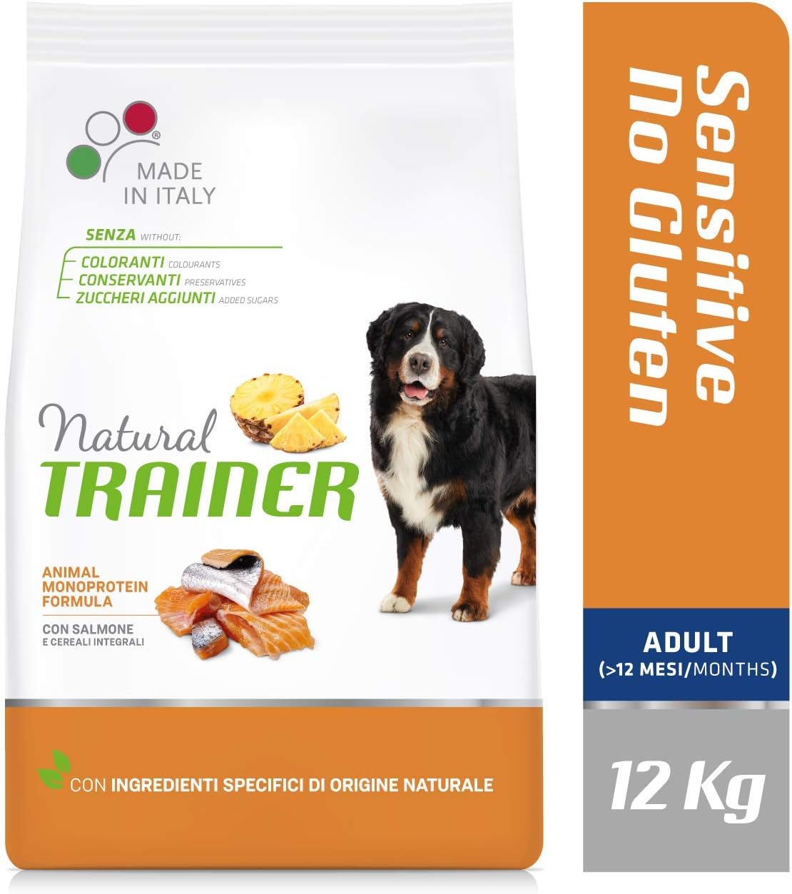 Natural Trainer Sensitive No Gluten Adult Dog Food with Salmon - 12 kg, Lamb, 12 kg (Pack of 1) - Image 4
