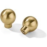 khtumeware 10 Pack Heavy Duty 1-1/8" Champagne Bronze Cabinet Knobs | 100% Solid Zinc Alloy,Screws Included,Cabinet Hardware Handles,Honey Bronze cabinet knobs