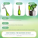 WUJUN Plant Watering Stakes 10 Pack Automatic Waterers Terracotta Spikes view 8