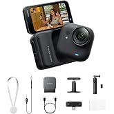 Insta360 GO Ultra Anywhere Bundle - Small 4K Vlogging Camera, Hands-Free, POV Cam, 1/1.28" Sensor, 53g Lightweight, 156&deg; FOV, 200 Min Battery Life, Magnetic Wearable Action Camera for Sports, Vlog
