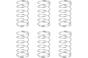 uxcell 6Pcs Compression Springs, 1mm Wire Diameter x 16mm OD x 30mm Length 304 Stainless Steel Extension Spring Ballpoint Pen