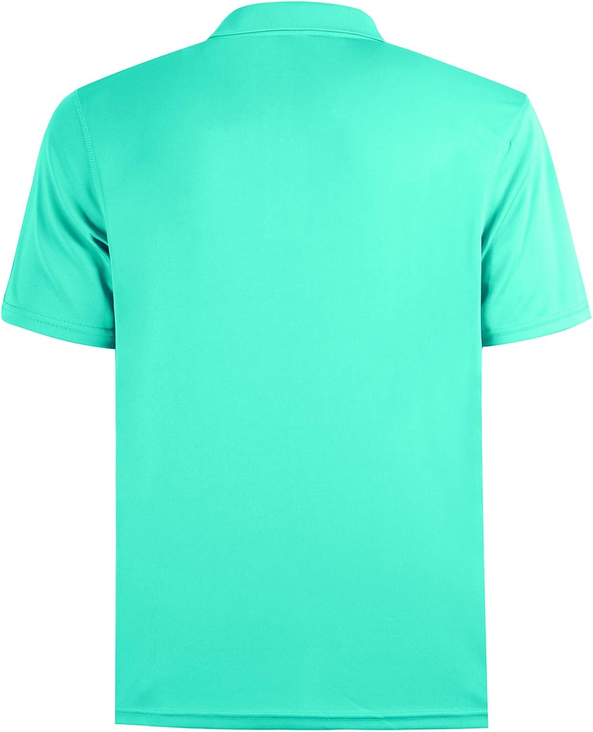 MOHEEN Men's Quick Dry Short Sleeve Polo Shirts UV Protection Outdoor Athletic Golf T-Shirts: Clothing