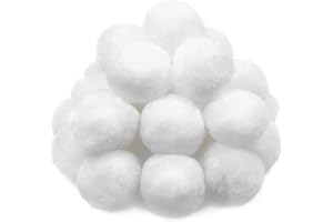 TOAOB THE ONE AND ONLY BABY TOAOB 30pcs Large Pom Poms 2 Inch White Craft Pom Poms Fuzzy Pompoms Balls for DIY Arts and Crafts Projects Home Decorations